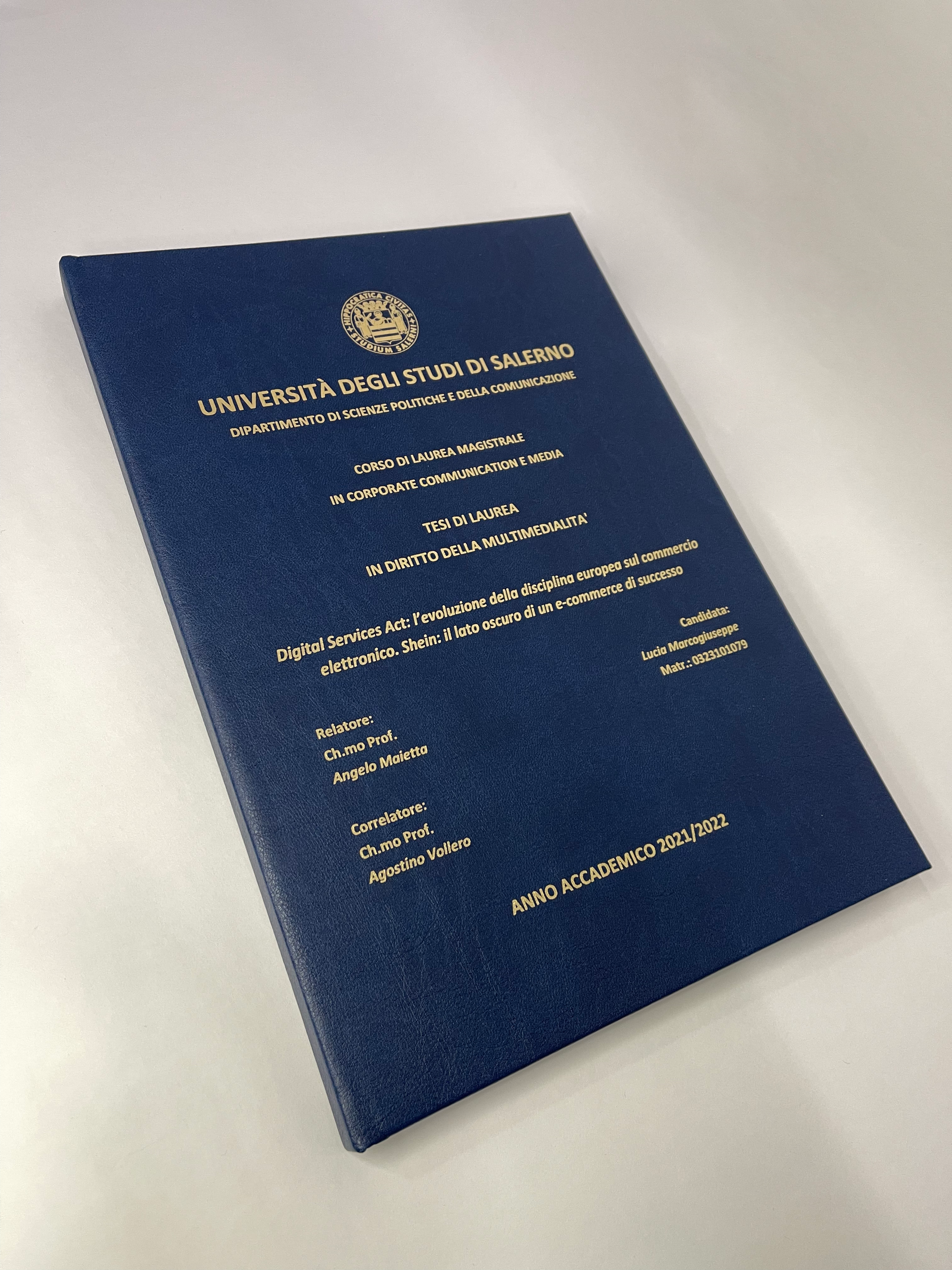 Tesi di Laurea in Diritto delle Multimedialita'
